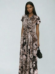 Religion Natural Mystic Maxi Shirt Dress In Animal Print - Image 7 of 7
