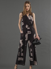 Negro - Religion Taylor Jumpsuit With Elasticated Waist And Pockets - Imagen 1 de 6