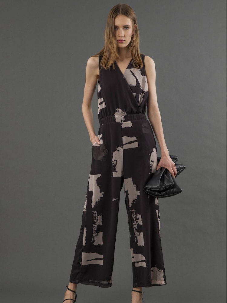 Negro - Religion Taylor Jumpsuit With Elasticated Waist And Pockets - Imagen 1 de 6