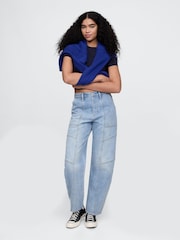 Gap Navy Blue CloseKnit Jersey Short Sleeve Crew Neck T-Shirt - Image 3 of 4