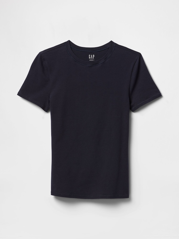 Gap Navy Blue CloseKnit Jersey Short Sleeve Crew Neck T-Shirt - Image 4 of 4