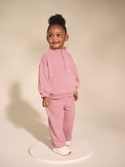 Rose Pink Half Zip Sweatshirt (3mths-7yrs) - Image 2 of 8