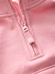 Rose Pink Half Zip Sweatshirt (3mths-7yrs) - Image 7 of 8