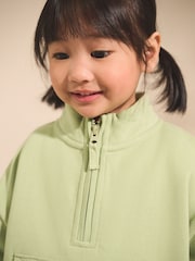 Sage Green Half Zip Sweatshirt (3mths-7yrs) - Image 4 of 5
