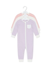 MORI Viscose Cotton Blend 3 Pack Sleepsuits - Image 4 of 4