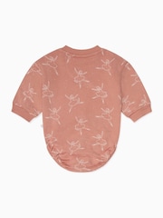 MORI Pink Ballerina Cotton & Bamboo Long Sleeve Bodysuit - Image 5 of 5