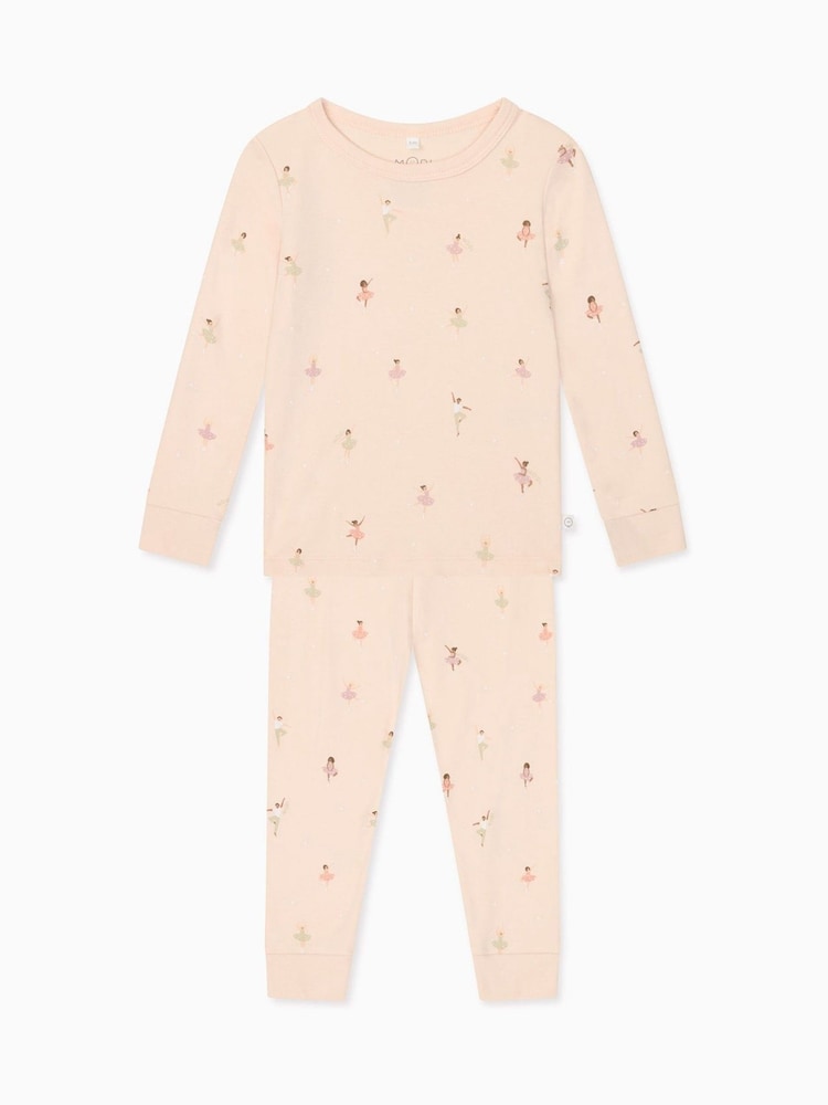 MORI Pink Ballerina Cotton & Bamboo Pyjama Set - Image 5 of 5