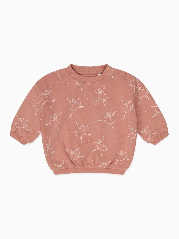 MORI Pink Ballerina  Cotton & Bamboo Sweatshirt - Image 4 of 4