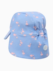 Blau - MORI Strawberry Stripe Neck Cover Swim Hat UPF 50+ - Bild 3 von 3