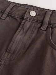 Brown Pleated Denim Mini Skirt - Image 5 of 7