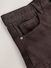Brown Pleated Denim Mini Skirt - Image 6 of 7