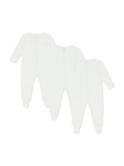 MORI Viscose Cotton Blend 3 Pack Sleepsuits - Image 1 of 3