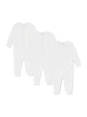 MORI Viscose Cotton Blend 3 Pack Sleepsuits - Image 2 of 3