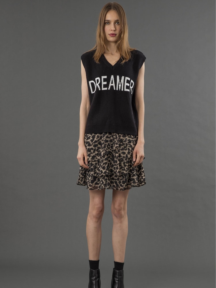 Religion Natural Decoy Mini Skirt With Frill Detail - Image 6 of 6