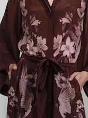 Religion Brown Inversion Lust Tunic Dress With Kimono Sleeves - Image 5 of 6