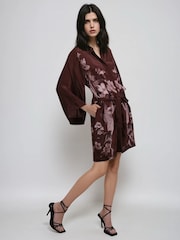Religion Brown Inversion Lust Tunic Dress With Kimono Sleeves - Image 6 of 6