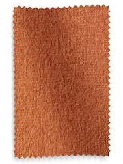 Orange Matte Velvet Super Thermal Curtains - Image 8 of 9