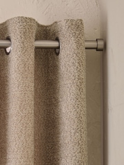 Natural Cosy Borg Super Thermal Eyelet Curtains - Image 1 of 6