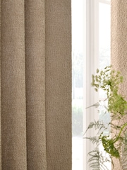 Natural Cosy Borg Super Thermal Eyelet Curtains - Image 4 of 6
