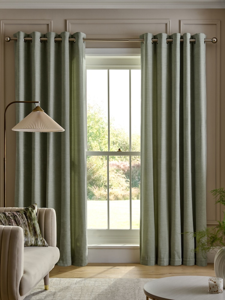 Fine Chenille Eyelet Curtains - Slika 1 iz 6 Fine Chenille Eyelet Curtains - Slika 1 iz 6