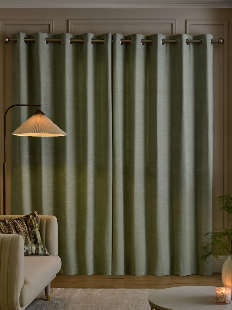 Fine Chenille Eyelet Curtains - Slika 2 iz 6 Fine Chenille Eyelet Curtains - Slika 2 iz 6