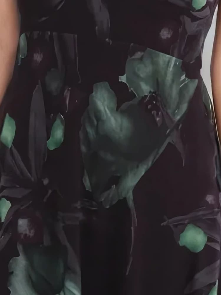 Religion Green Time Maxi Halterneck Dress With Tie Sash - Image 6 of 6