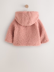 Pink - Hooded Borg Jacket (12mths-7yrs) - Bild 7 von 9