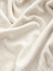 Oatmeal Signature Merino Blend Lightweight Crew Neck Jumper - Image 3 of 3