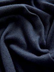 Navy Blue Signature Merino Blend Lightweight Zip Neck Jumper - Image 7 of 7
