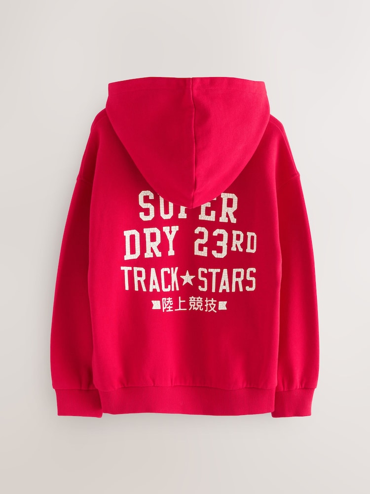 Superdry Red Hoodie - Image 2 of 6