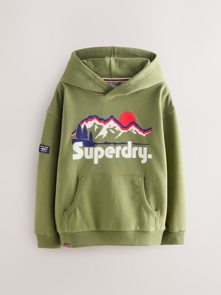 Superdry Khaki Green Hoodie - Image 1 of 6