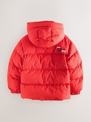 Superdry Red Sports Puffer Coat - Image 2 of 6