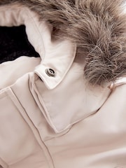 Superdry Cream Everest Parka Coat - Image 10 of 11