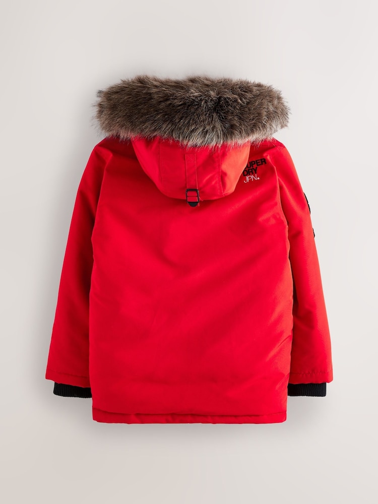Superdry Red Everest Parka Coat - Image 13 of 13