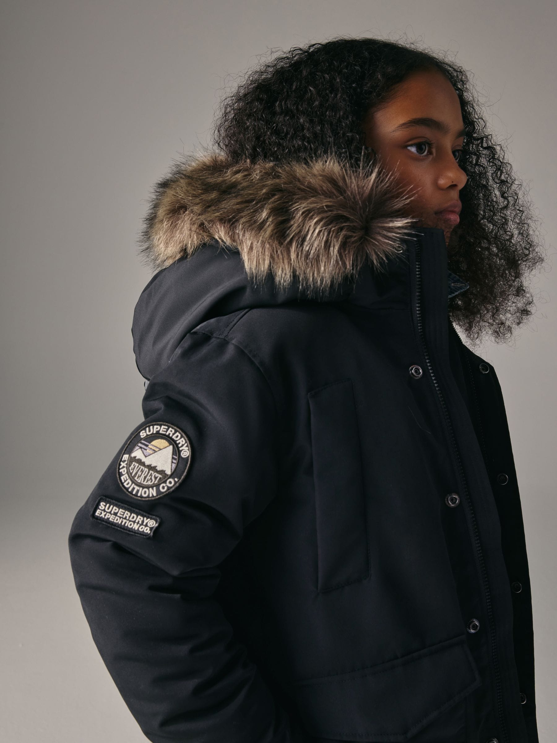 Buy Superdry Black Everest Parka Coat from Next USA