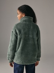 Superdry Green Quarter Zip Fleece - Image 2 of 4