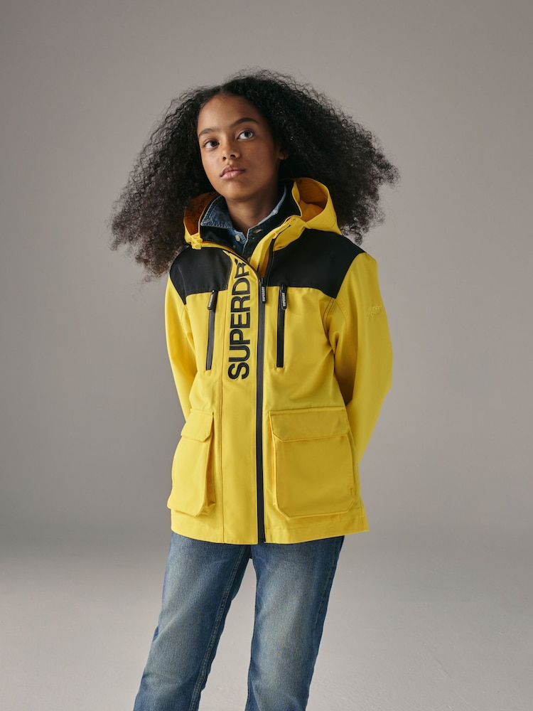 Superdry Yellow Waterproof Jacket - Image 1 of 4