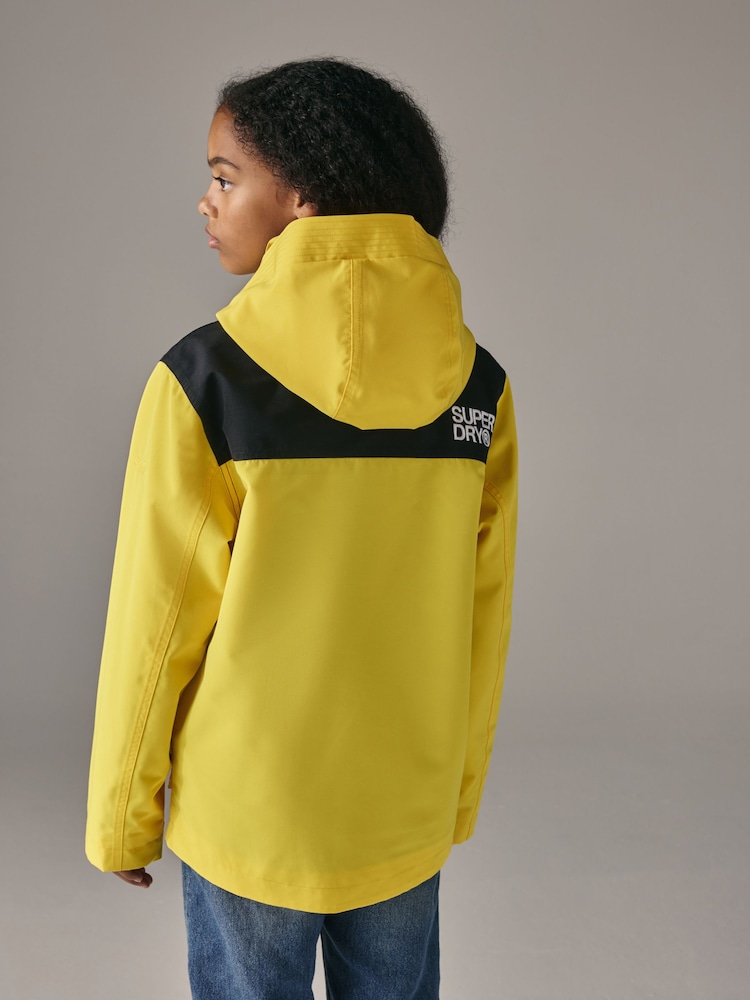 Superdry Yellow Waterproof Jacket - Image 2 of 4
