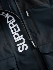 Superdry Navy Waterproof Jacket - Image 4 of 6
