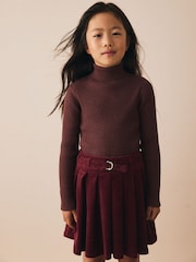 Chocolate Brown Roll Neck Knit Jumper (3-16yrs) - Image 1 of 3