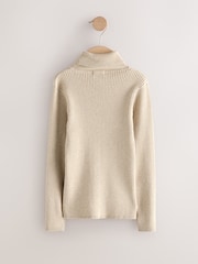 Oatmeal Roll Neck Knit Jumper (3-16yrs) - Image 6 of 8