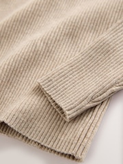 Oatmeal Roll Neck Knit Jumper (3-16yrs) - Image 8 of 8