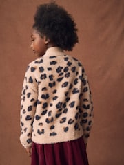 Leopard Animal Fluffy Jumper (3-16yrs) - Image 3 of 8