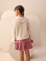 Ecru Pearl Collar Jumper (3-16yrs) - Image 2 of 3