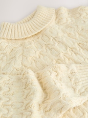 Oatmeal Cable Roll Neck Jumper (3-16yrs) - Image 7 of 8