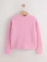 Pink Fluffy Jumper (3-16yrs) - Image 1 of 4