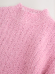 Pink Fluffy Jumper (3-16yrs) - Image 3 of 4