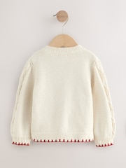Ecru Floral Print Cardigan (3mths-7yrs) - Image 2 of 5