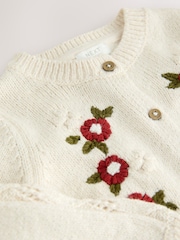 Ecru Floral Print Cardigan (3mths-7yrs) - Image 5 of 5