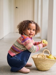 Pink Fairisle Pattern Cardigan (3mths-7yrs) - Image 6 of 6